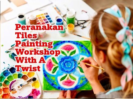 Peranakan Tiles Relief Painting Workshop with a Clay & Puffy Paint Twist,